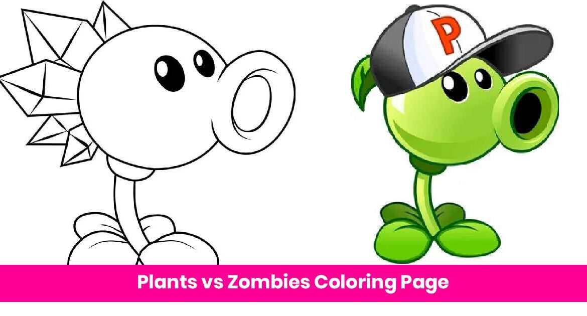 15 Free Plants vs Zombies Coloring Pages for Download