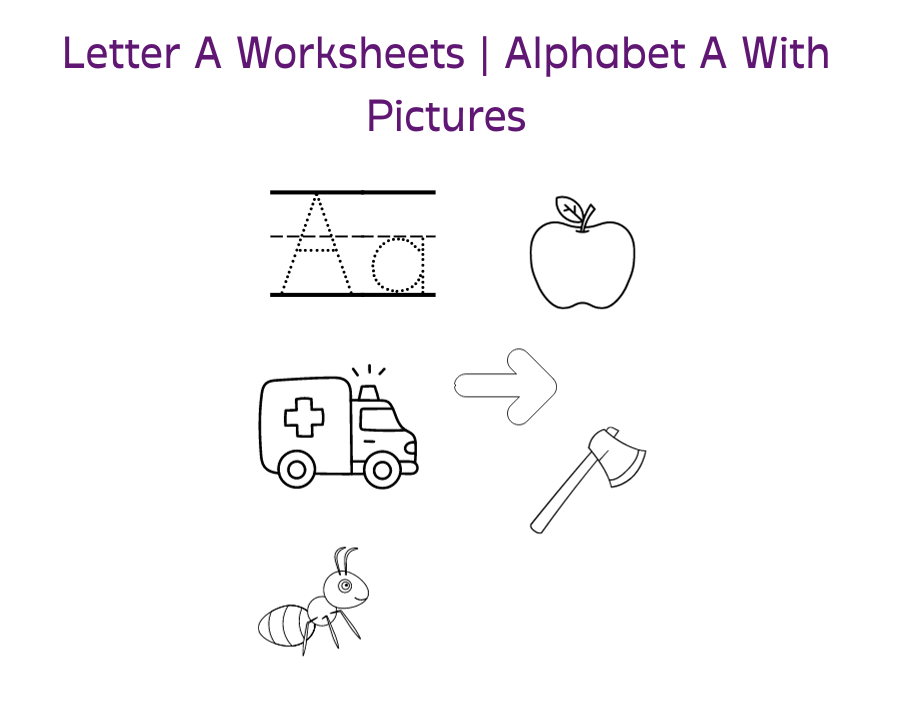 Alphabet A With Pictures